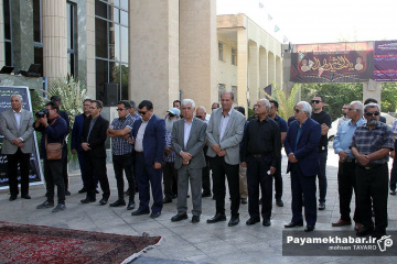 مراسم وداع با پیکر مرحوم استاد محمدتقی زرین چنگ، پیشکسوت رسانه ای فارس