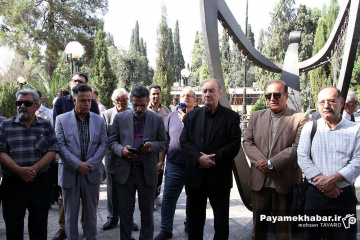 مراسم وداع با پیکر مرحوم استاد محمدتقی زرین چنگ، پیشکسوت رسانه ای فارس