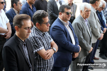 مراسم وداع با پیکر مرحوم استاد محمدتقی زرین چنگ، پیشکسوت رسانه ای فارس