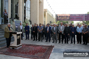 مراسم وداع با پیکر مرحوم استاد محمدتقی زرین چنگ، پیشکسوت رسانه ای فارس