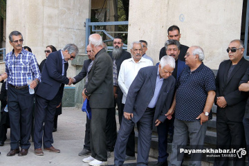 مراسم وداع با پیکر مرحوم استاد محمدتقی زرین چنگ، پیشکسوت رسانه ای فارس
