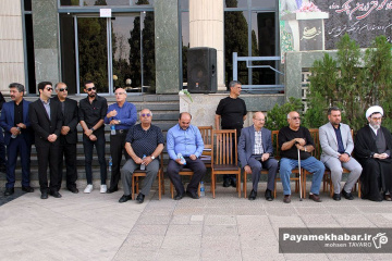 مراسم وداع با پیکر مرحوم استاد محمدتقی زرین چنگ، پیشکسوت رسانه ای فارس