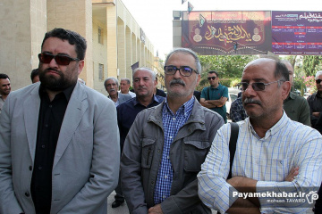 مراسم وداع با پیکر مرحوم استاد محمدتقی زرین چنگ، پیشکسوت رسانه ای فارس