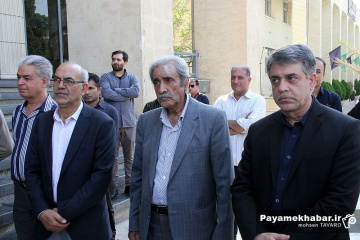 مراسم وداع با پیکر مرحوم استاد محمدتقی زرین چنگ، پیشکسوت رسانه ای فارس