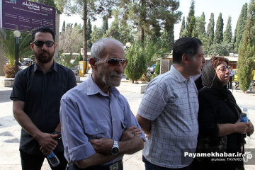 مراسم وداع با پیکر مرحوم استاد محمدتقی زرین چنگ، پیشکسوت رسانه ای فارس