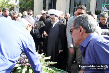مراسم وداع با پیکر مرحوم استاد محمدتقی زرین چنگ، پیشکسوت رسانه ای فارس