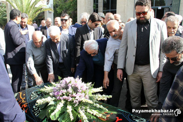مراسم وداع با پیکر مرحوم استاد محمدتقی زرین چنگ، پیشکسوت رسانه ای فارس