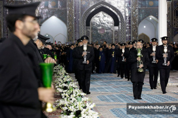 آیین خطبه خوانی شب شهادت امام رضا (ع) در حرم مطهر رضوی