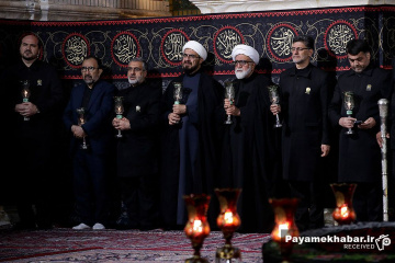 آیین خطبه خوانی شب شهادت امام رضا (ع) در حرم مطهر رضوی