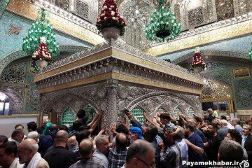 حرم مطهر رضوی در ایام میلاد حضرت رسول (ص) و امام صادق (ع)