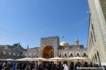 حرم مطهر رضوی در ایام میلاد حضرت رسول (ص) و امام صادق (ع)