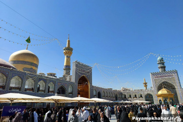 حرم مطهر رضوی در ایام میلاد حضرت رسول (ص) و امام صادق (ع)