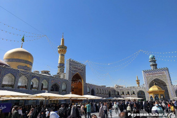 حرم مطهر رضوی در ایام میلاد حضرت رسول (ص) و امام صادق (ع)