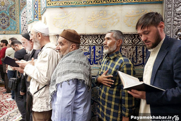 حرم مطهر رضوی در ایام میلاد حضرت رسول (ص) و امام صادق (ع)