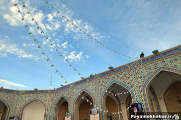 حرم مطهر رضوی در ایام میلاد حضرت رسول (ص) و امام صادق (ع) - آماده سازی برای جشن