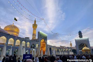 حرم مطهر رضوی در ایام میلاد حضرت رسول (ص) و امام صادق (ع)