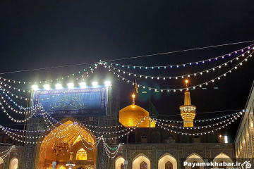 حرم مطهر رضوی در ایام میلاد حضرت رسول (ص) و امام صادق (ع)