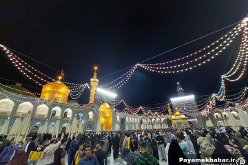 حرم مطهر رضوی در ایام میلاد حضرت رسول (ص) و امام صادق (ع)