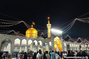 حرم مطهر رضوی در ایام میلاد حضرت رسول (ص) و امام صادق (ع)