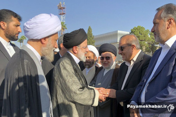 ورود رئیس جمهوری به شیراز