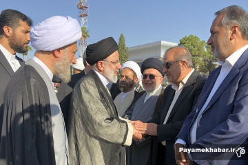 ورود رئیس جمهوری به شیراز