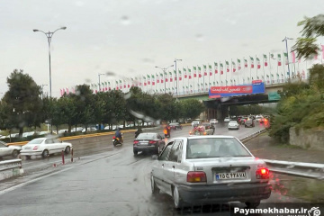 طبیعت بارانی تهران