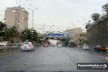 طبیعت بارانی تهران