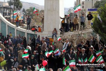 راهپیمایی 22 بهمن در شیراز