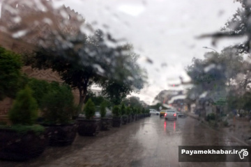 روز بارانی در شیراز