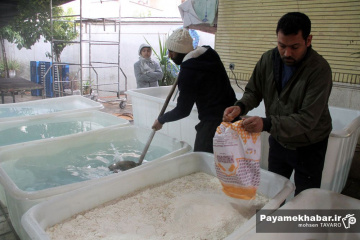 طبخ سمنی 30 تنی در شیراز - سمنو پزون - سمنی پزون