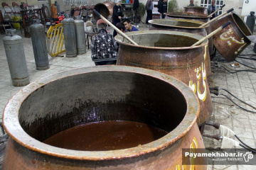 طبخ سمنی 30 تنی در شیراز - سمنو پزون - سمنی پزون