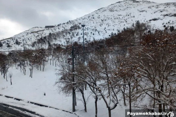 بارش برف در اراک
