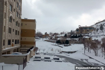 بارش برف در اراک