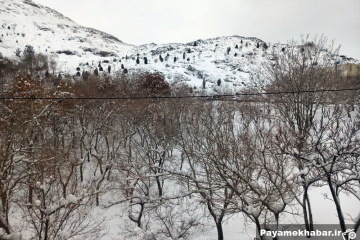 بارش برف در اراک