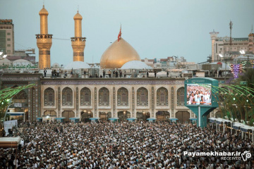 نماز عید سعید فطر در کربلای معلی - بین الحرمین - حرم مطهر امام حسین (ع)