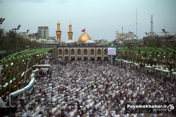 نماز عید سعید فطر در کربلای معلی - بین الحرمین - حرم مطهر امام حسین (ع)