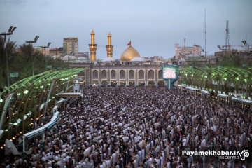 نماز عید سعید فطر در کربلای معلی - بین الحرمین - حرم مطهر امام حسین (ع)
