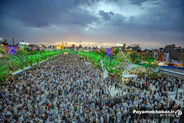 نماز عید سعید فطر در کربلای معلی - بین الحرمین - حرم مطهر حضرت عباس (ع)