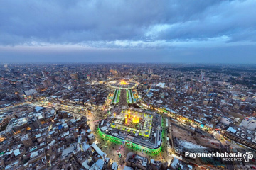نماز عید سعید فطر در کربلای معلی - بین الحرمین
