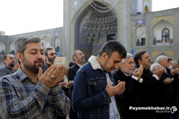 اقامه نماز عید سعید فطر در حرم مطهر رضوی