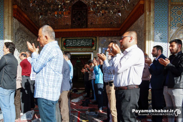 نماز عید سعید فطر در حرم مطهر حضرت شاهچراغ (ع)
