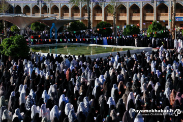 نماز عید سعید فطر در حرم مطهر حضرت شاهچراغ (ع)