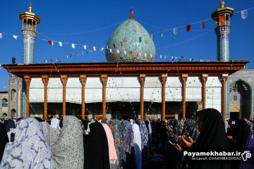 نماز عید سعید فطر در حرم مطهر حضرت شاهچراغ (ع)
