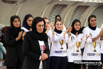 مراسم قهرمانی تیم خاتون بم