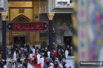 حرمین مطهر کاظمین در شب شهادت امام جواد (ع)