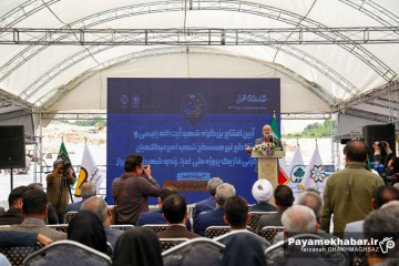 مراسم افتتاحیه بزرگراه شهید آیت الله رئیسی و تقاطع غیر همسطح شهید امیرعبدالهیان