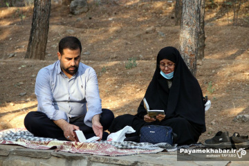 قرائت دعای عرفه در تپه نورالشهدا شیراز