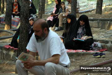 قرائت دعای عرفه در تپه نورالشهدا شیراز