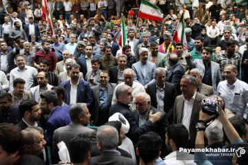 تجمع هواداران محمدباقر قالیباف در شیراز