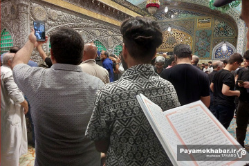 حال و هوای حرم مطهر رضوی در ایام دهه اول محرم